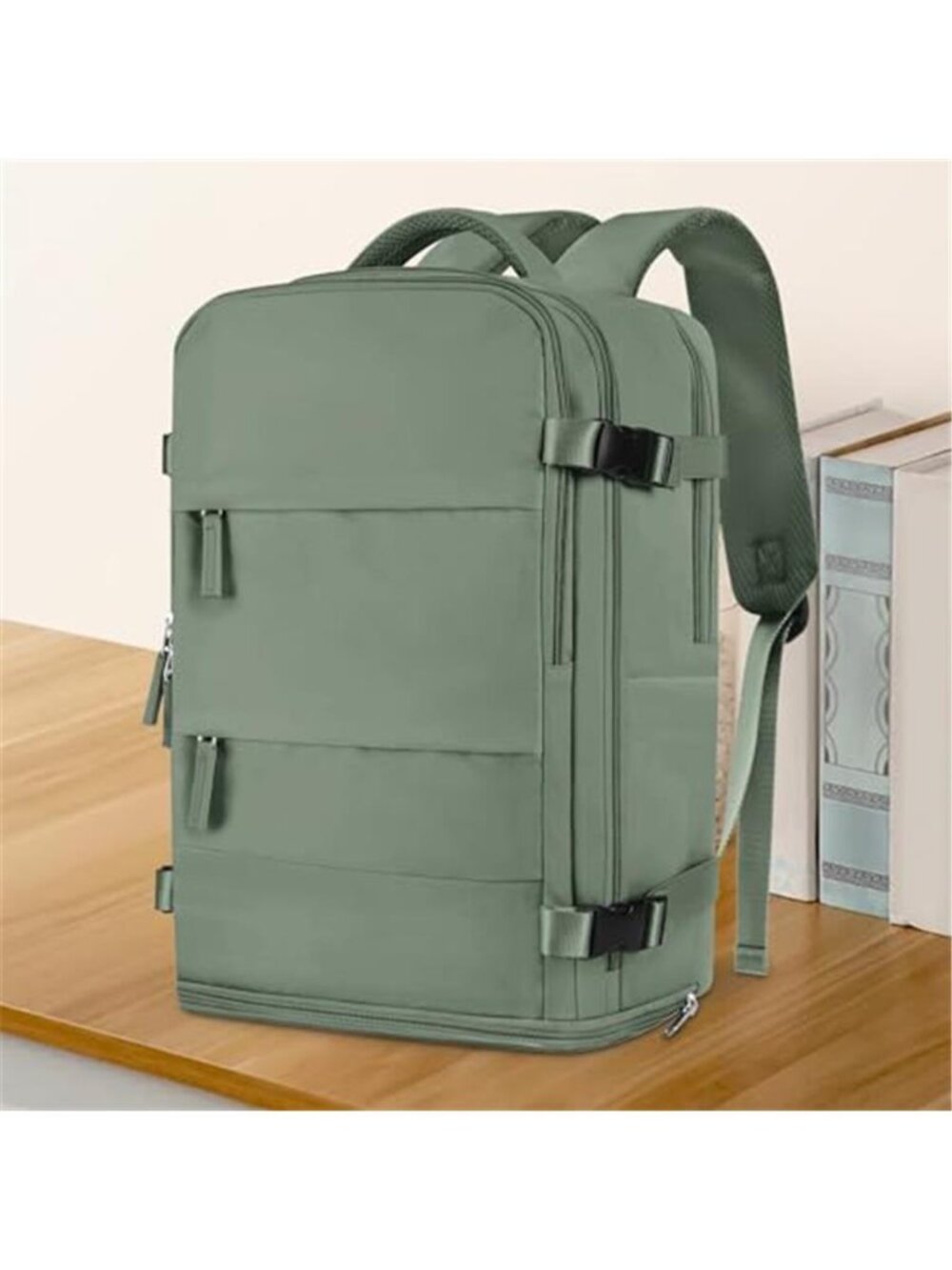 Waterproof Travel Backpack Hiking Carry On Laptop Daypack Olive Green 25L - Picture 2 of 6